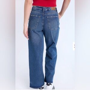 Bluenotes Super High Rise Comfort waistband Baggy Medium Wash Denim Jeans SZ 10